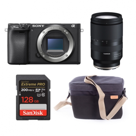 Sony a6400 + Tamron 17-70mm f/2.8 Di III-A VC RXD + SD 128gb + Sony ORIGINAL TORBA